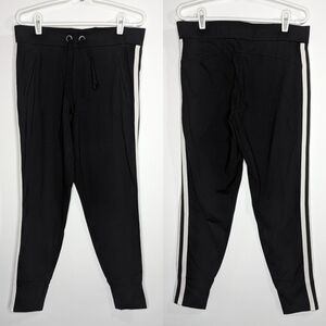 Athleta black white athletic exercise workout pants M